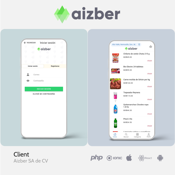 Mobile app about ordering food